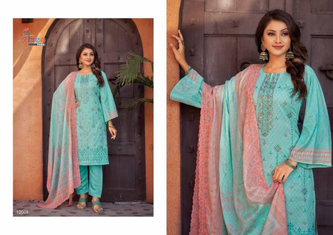 Bin Saeed Lawn Collection Vol 12 By Shree Printed Cotton Pakistani Suits Wholesale Market In Surat
